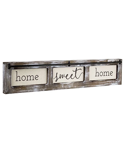 American Art Decor Home Sweet Home Rustic Wood Canvas Sign