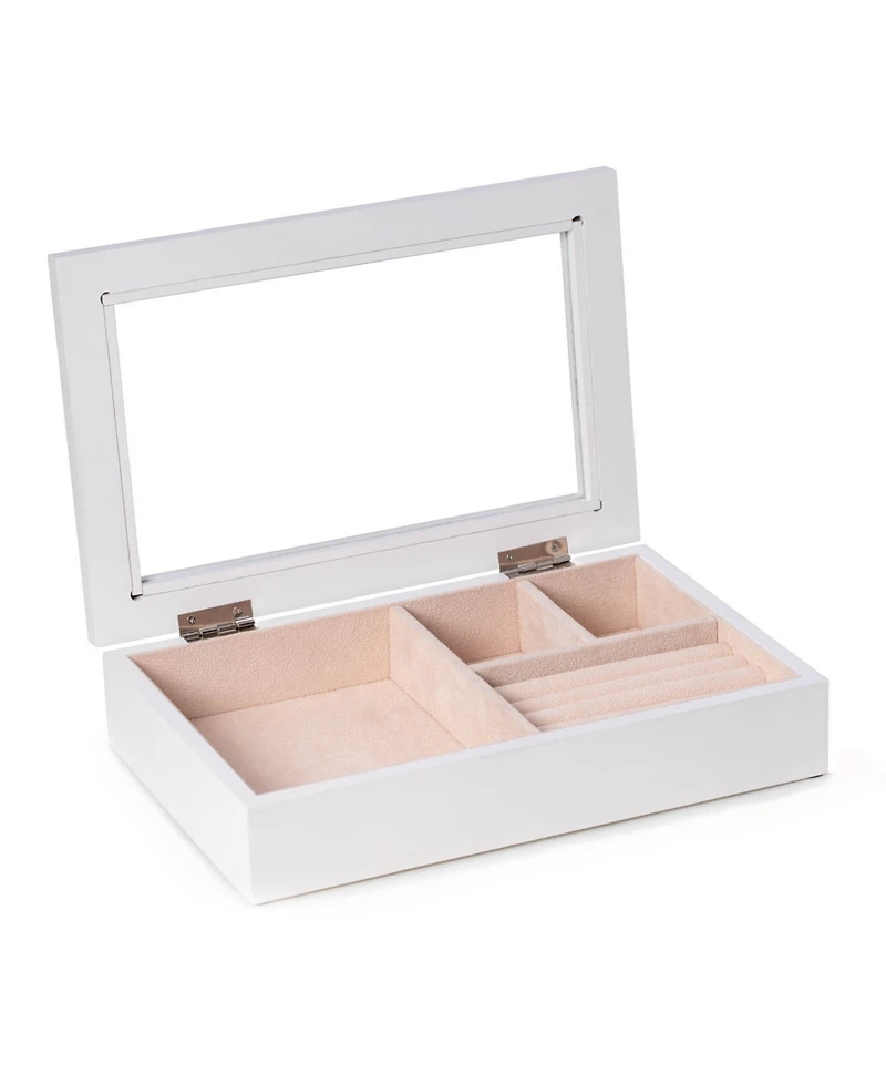 Bey-Berk Jewelry Box with Glass Viewing Top