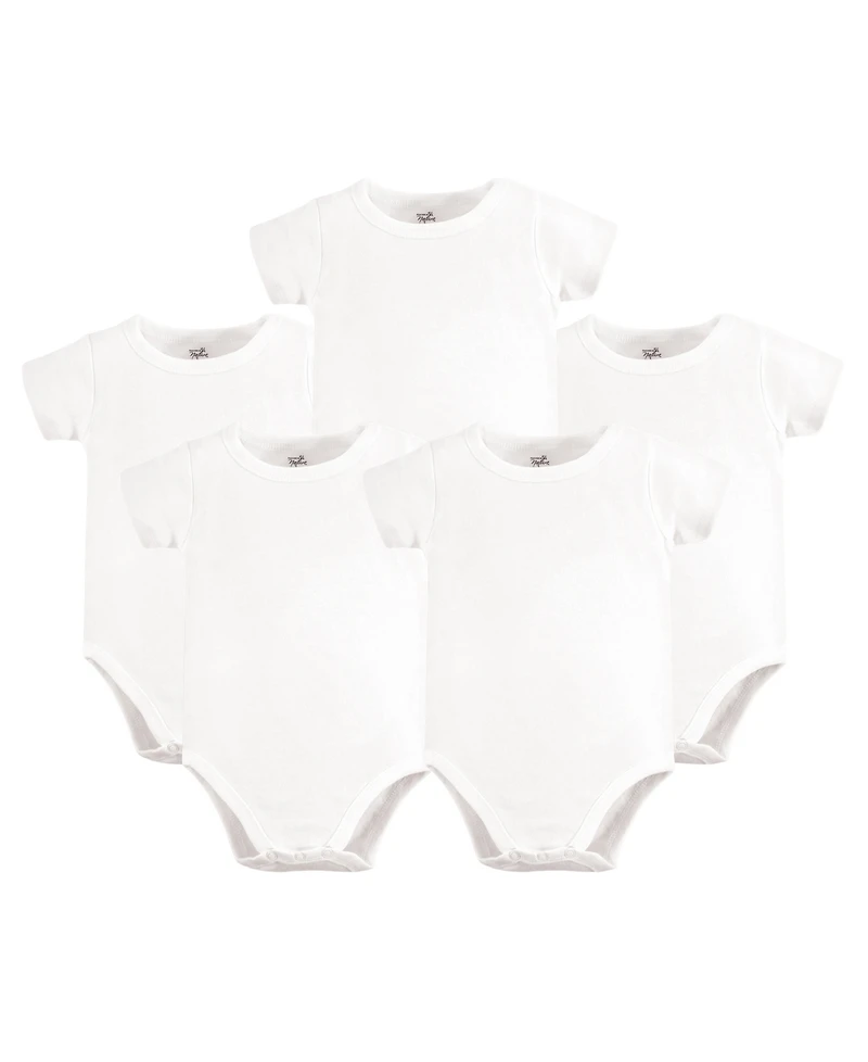 Touched by Nature Baby Boys Organic Cotton Bodysuits 5pk