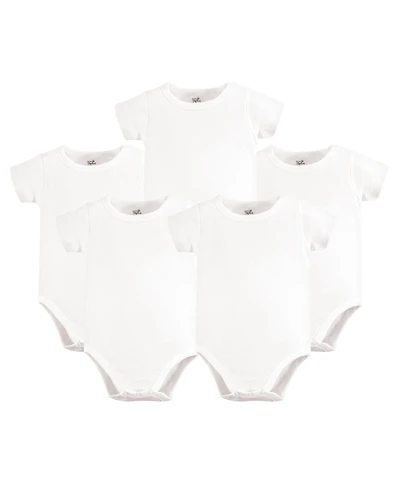 Touched by Nature Baby Boys Organic Cotton Bodysuits 5pk