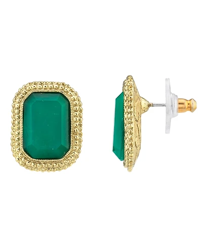 2028 Gold-Tone Post Earrings