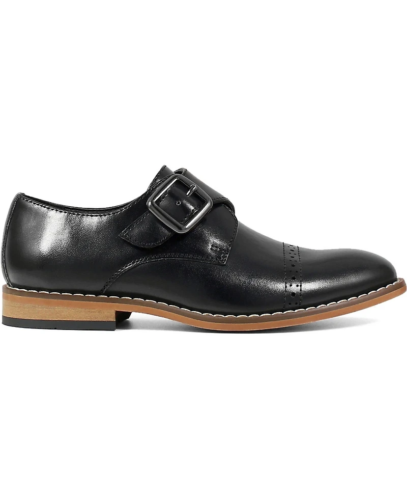 Stacy Adams Big Boy Desmond Cap Toe Monk Strap Shoe