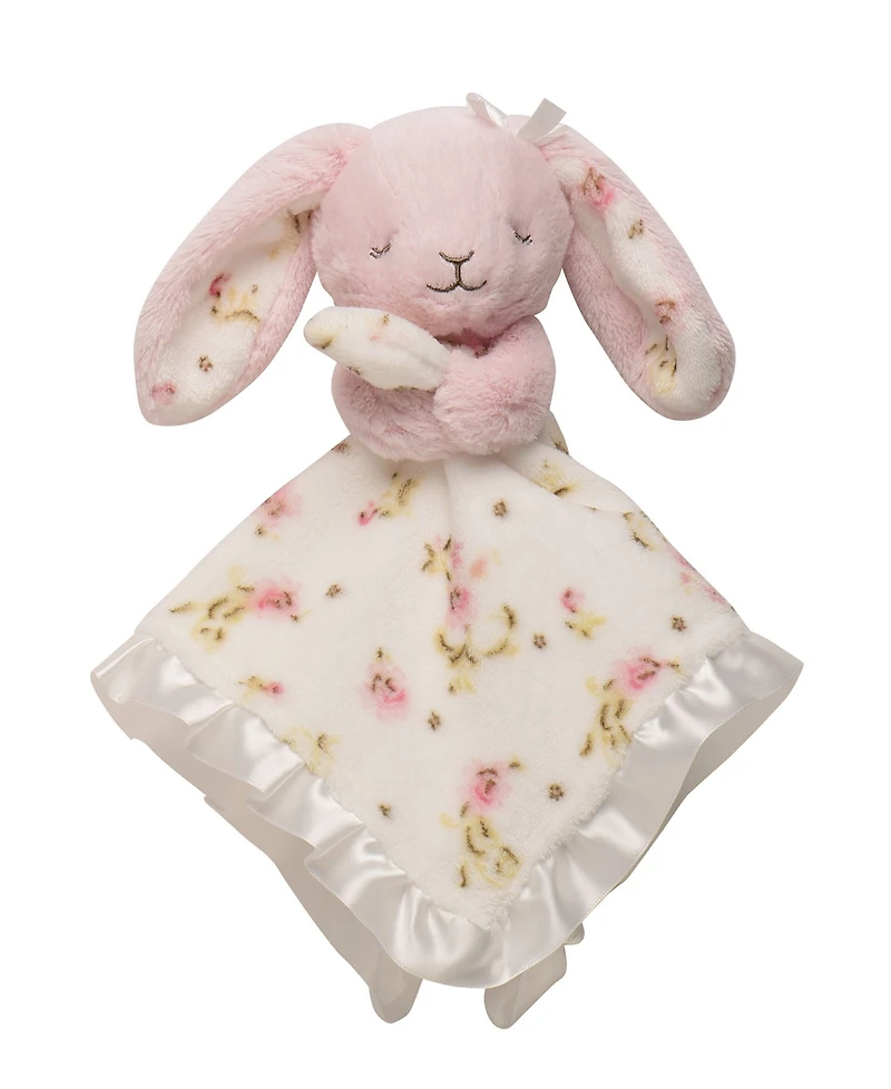Little Me Vintage-Like Rose Bunny Snuggle Buddy Security Blanket