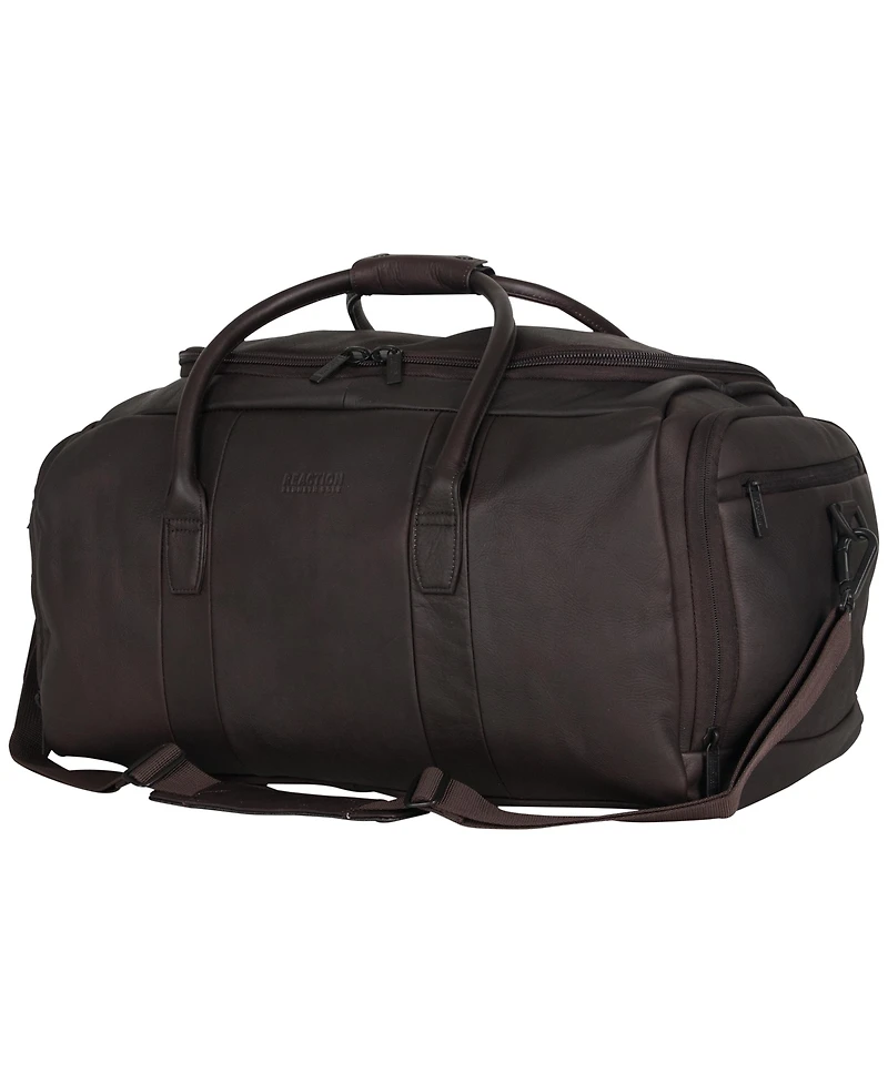 Colombian Leather 20" Single Compartment Top Load Travel Duffel Bag