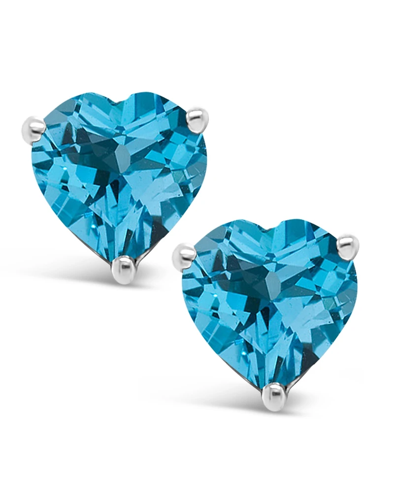 Blue Topaz (2 ct. t.w.) Stud Earrings Sterling Silver. Also Available Amethyst (1-1/3