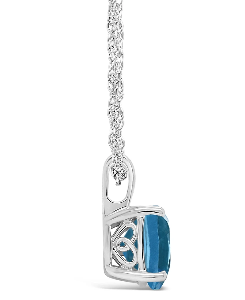 Garnet (2-3/4 ct. t.w.) Pendant Necklace Sterling Silver. Also Available Blue Topaz