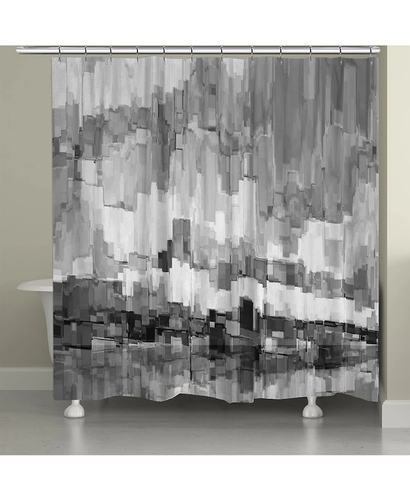 Laural Home Grey Glacier Shower Curtain, 71" x 72"