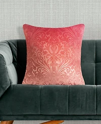 Edie@Home Embossed Velvet Decorative Pillow, 20" x