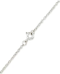 Marcasite and Onyx Disc and Faceted Onyx 18" Necklace in Sterling Silver
