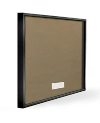 Stupell Industries Beauty Begins Once You Decide to Be Yourself White Marble Typography Framed Texturized Art, 16" L x 20" H