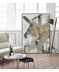 Giant Art 40" x 30" Golden Blush I Art Block Framed Canvas