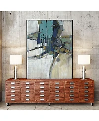 Giant Art 28" x 22" Separation Ii Art Block Framed Canvas