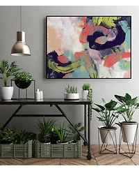 Giant Art 40" x 30" Vibrant Spring Ii Art Block Framed Canvas