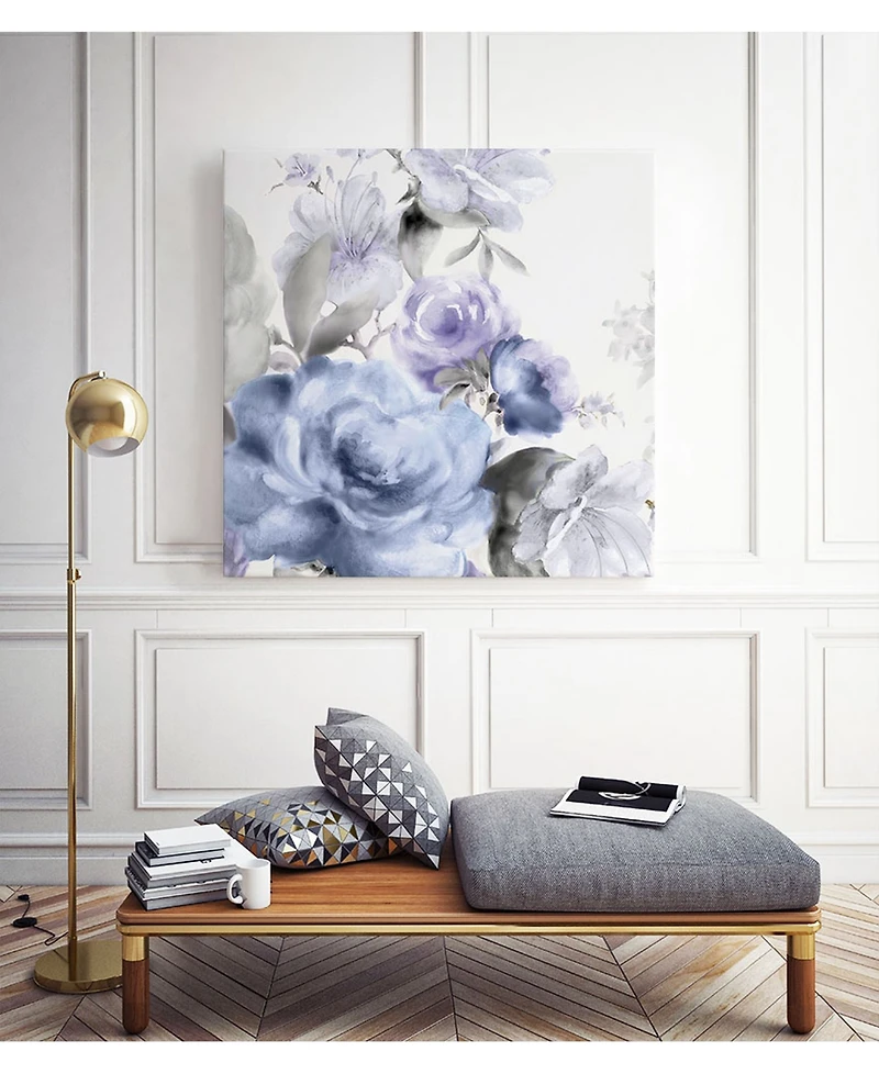 Giant Art 20" x 20" Light Floral I Museum Mounted Canvas Print