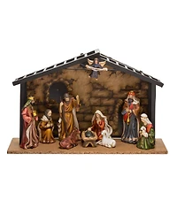 Kurt Adler 3.5-5-Inch Porcelain 10-Piece Nativity Set