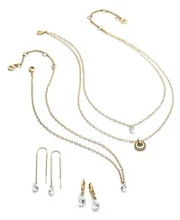 Dkny Gold Tone Crystal Jewelry Separates