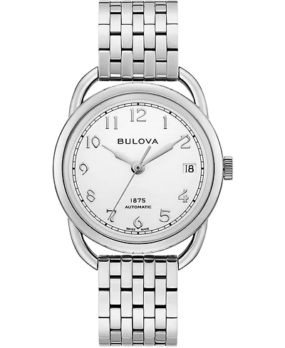 Limited Edition Bulova Women's Swiss Automatic Joseph Bulova Stainless Steel Bracelet Watch 34.5mm