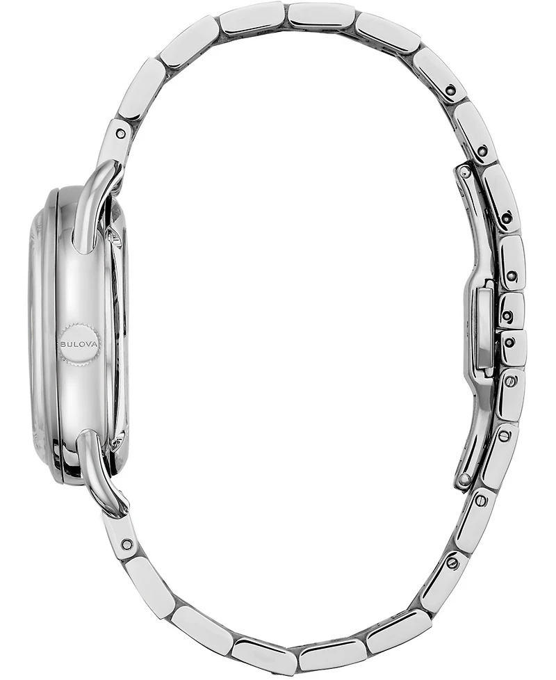 Limited Edition Bulova Women's Swiss Automatic Joseph Bulova Stainless Steel Bracelet Watch 34.5mm