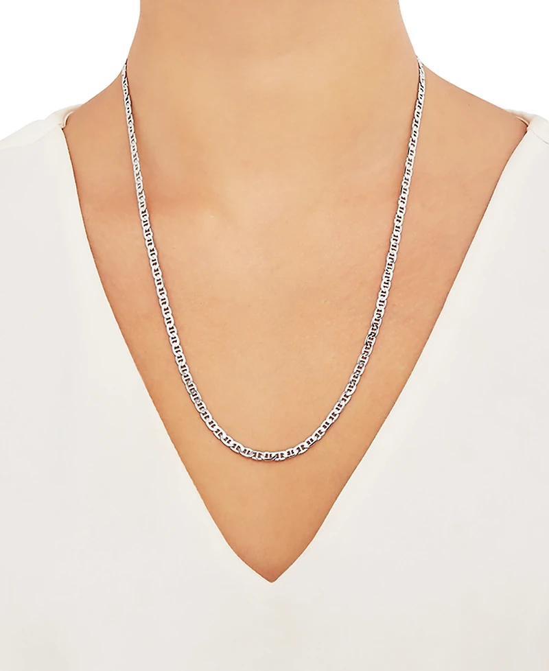 Mariner Link 22" Chain Necklace (3-1/2mm) 18k Gold-Plated Sterling or SilverSilver
