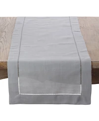 Saro Lifestyle Classic Hemstitch Border Table Runner