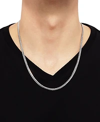 Cuban Link 22" Chain Necklace in Sterling Silver
