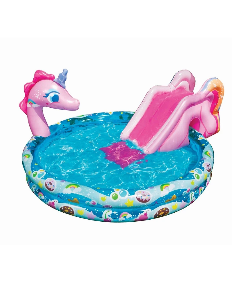 Banzai Spray 'N Splash 60" Unicorn Pool