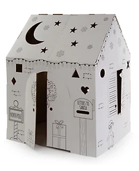 Easy Playhouse Holiday Cottage Cardboard Playhouse