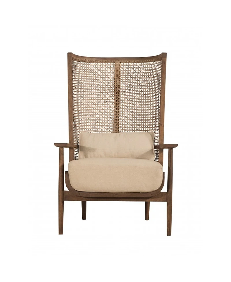 Union Home Accent Chair with Handwoven Cane