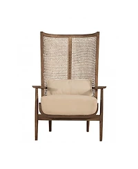 Union Home Accent Chair with Handwoven Cane