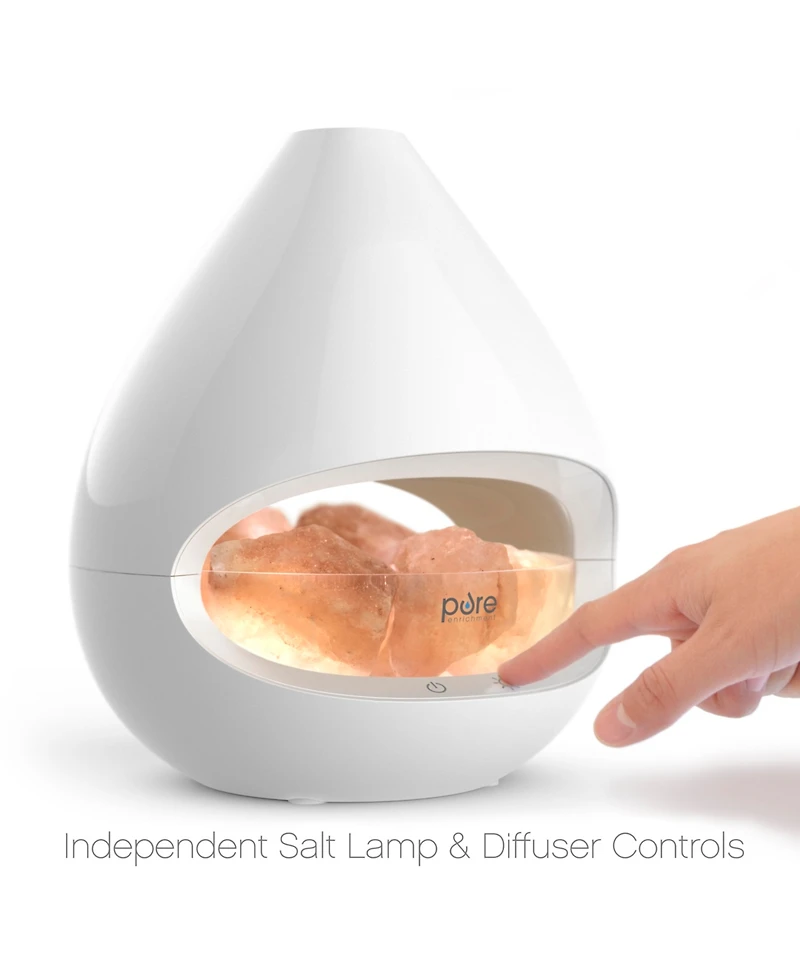 Pure Enrichment PureGlow Crystal Salt Lamp & Diffuser