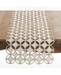 Saro Lifestyle Buche De Noel Collection Holiday Design Table Runner, 16" x 68"