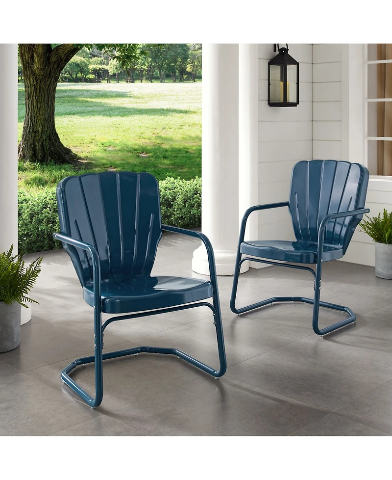 Crosley Ridgeland Metal Chair Set Of 2