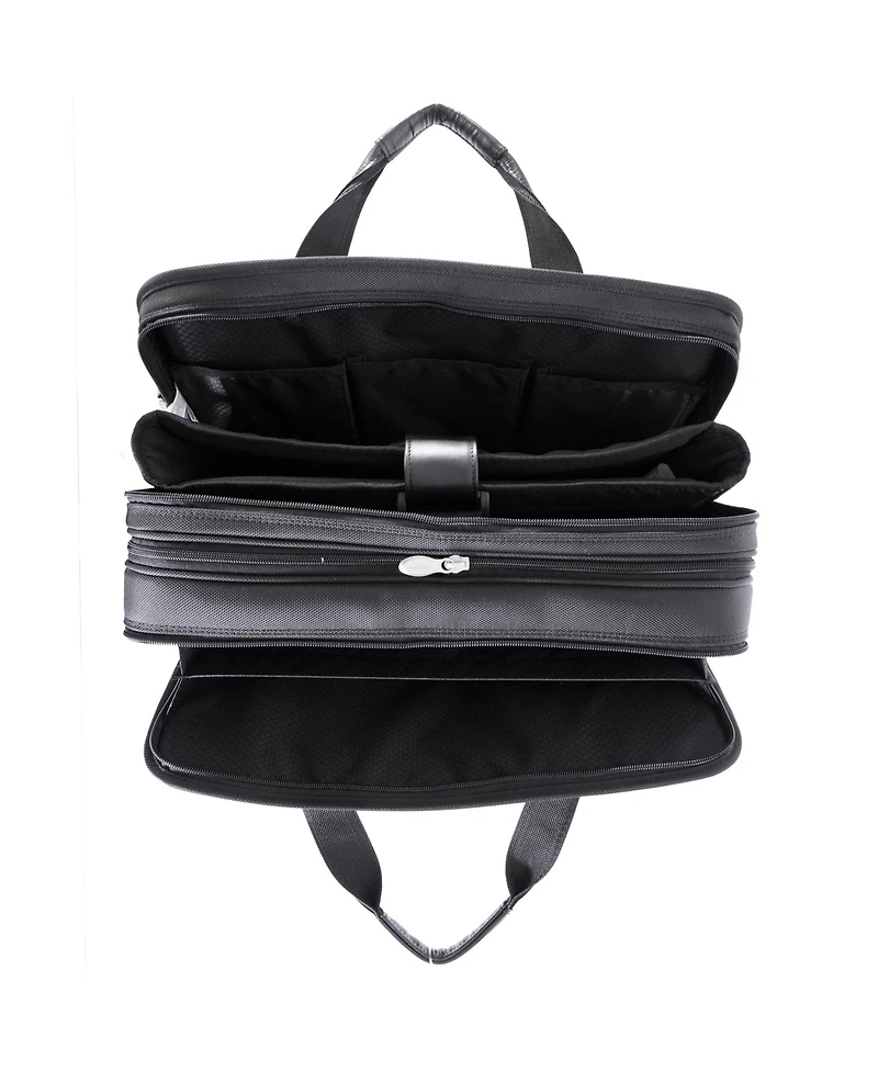 McKlein Walton, 17" Expandable Double Compartment Laptop Briefcase