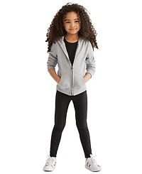 Toddler and Little Girls French Terry Full-Zip Hoodie