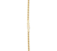 Rope Link 18" Chain Necklace in 18k Gold-Plated Sterling Silver