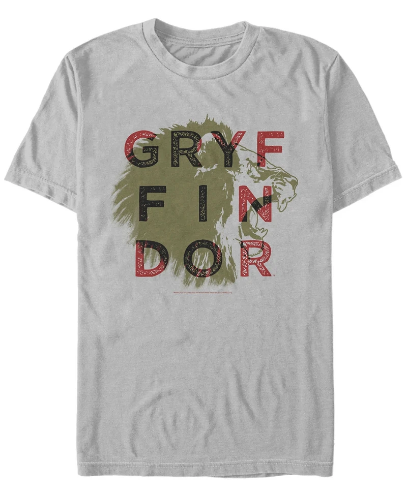 Fifth Sun Harry Potter Men's Gryffindor Lion Roar Short Sleeve T-Shirt