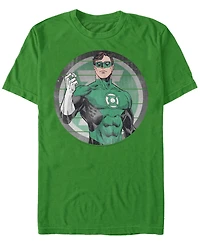 Fifth Sun Dc Men's Green Lantern Comic Portrait Short Sleeve T-Shirt