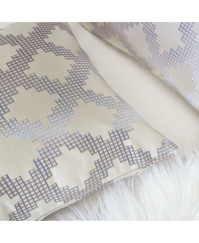 Homey Cozy Ellie Satin Jacquard Decorative Pillow, 20" x 20"