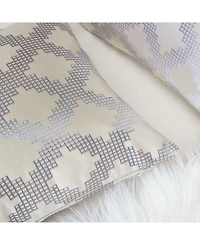 Homey Cozy Ellie Satin Jacquard Decorative Pillow, 20" x 20"