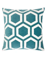 Homey Cozy Sadie Applique Velvet Decorative Pillow, 20" x 20"