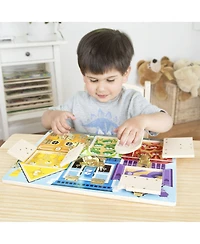 Melissa Doug Latches Wooden Activity Board