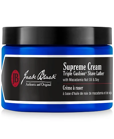 Jack Black Supreme Cream Triple Cushion Shave Lather, 9.5 oz.