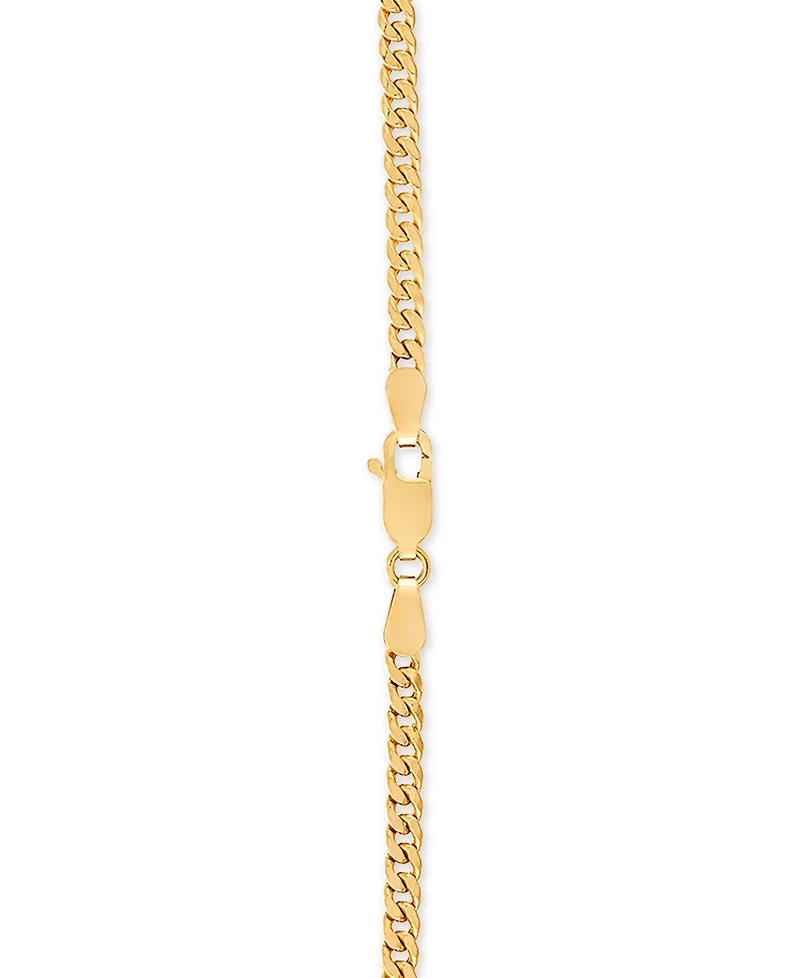 Lightweight Miami Cuban Link 18" Chain Necklace (3mm) in 14k Gold