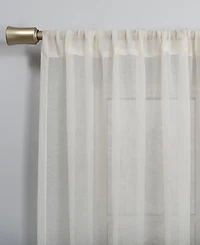 Silvia Crushed Texture Semi-Sheer Rod Pocket Curtain Panel