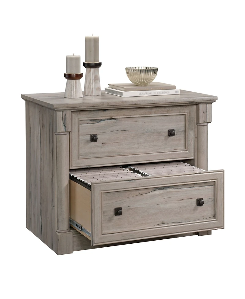 Sauder Palladia File Cabinet, Split Oak finish