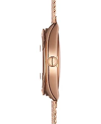 Tissot Women's Swiss Pr 100 Sport Chic T-Classic Rose Gold-Tone Stainless Steel Mesh Bracelet Watch 36mm