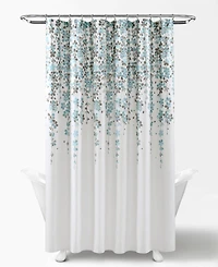 Lush Decor Weeping Flower Shower Curtain, 72" x