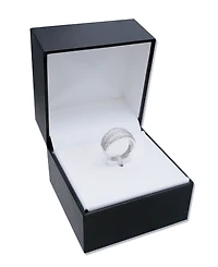 Cubic Zirconia Pave Baguette Ring (2-1/8 ct.t.w) Sterling Silver