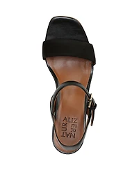Naturalizer Women's Rose Block Heel Open Square Toe Platform Sandals
