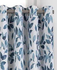 Elrene Home Fashions Avalon Botanical Floral Leaf Print Blackout Window Curtain